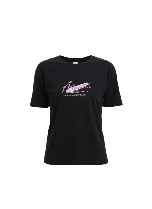 Admit it Graphic black T-shirt β soft cotton casual wear