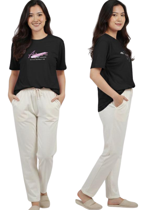 Admit it Graphic black T-shirt β soft cotton casual wear