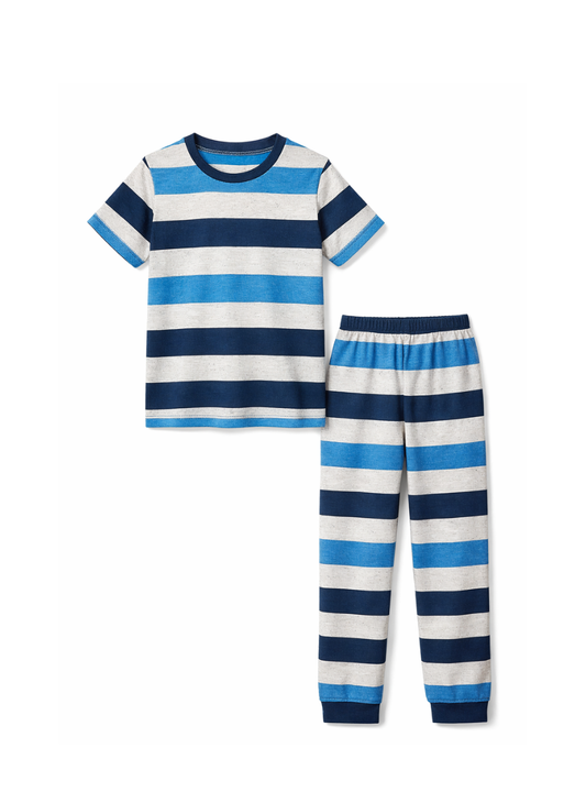 Blue Stripe Comfort Night Suit
