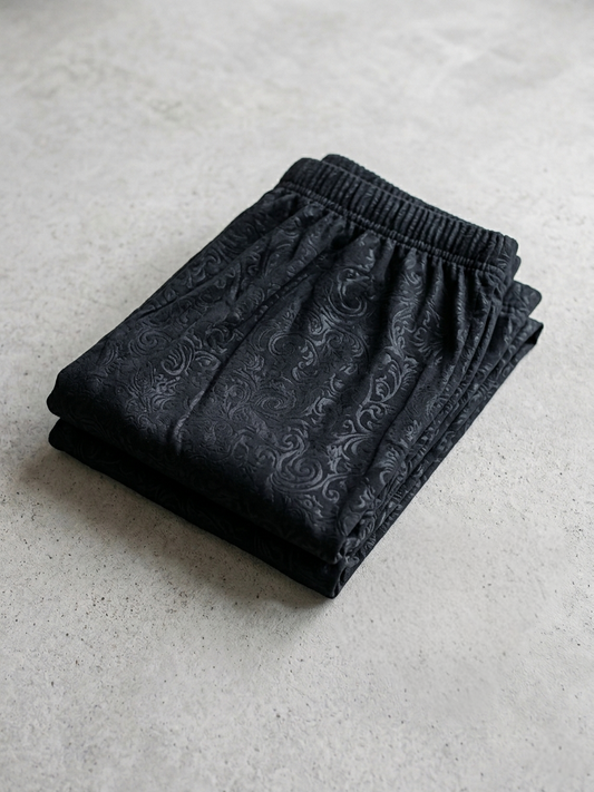 Women’s Printed Palazzo Pants - Black