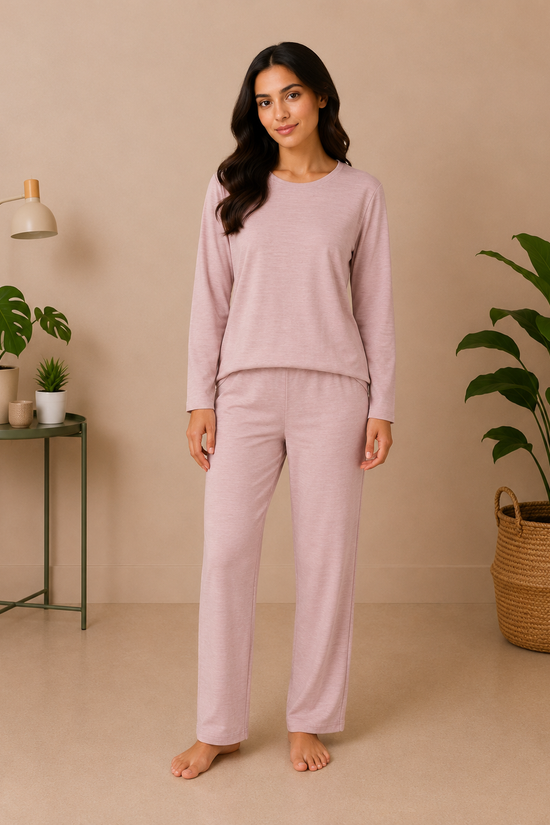 Solid Cozy Night Suit – Full Sleeves