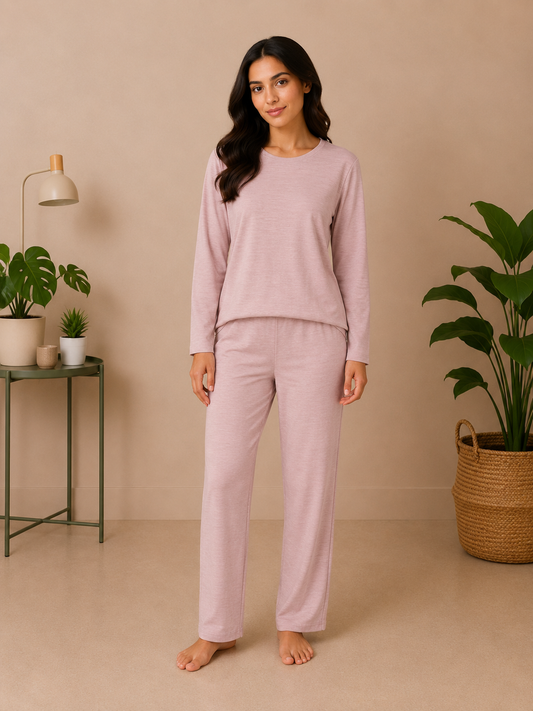 Solid Cozy Night Suit – Full Sleeves