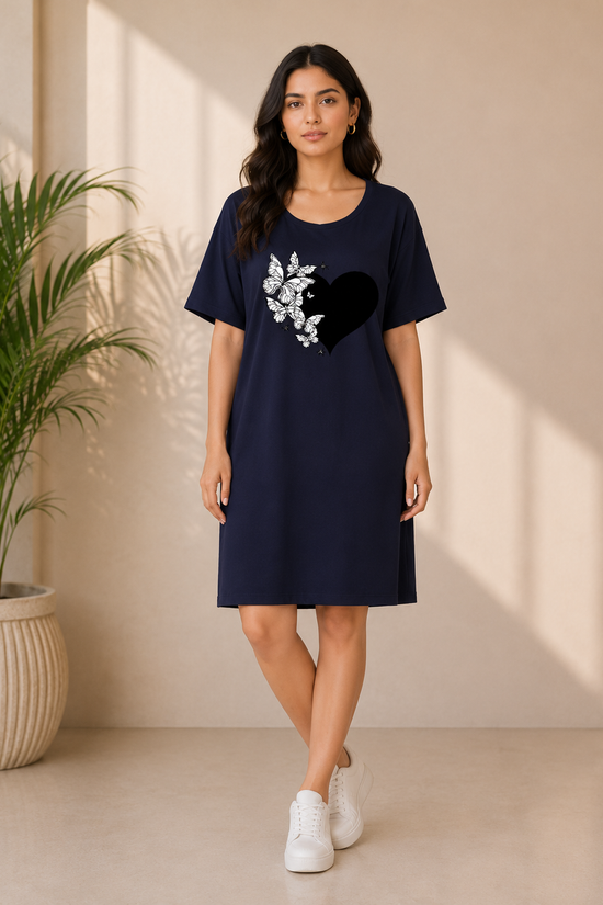 Navy Monarch Oversized T-Shirt