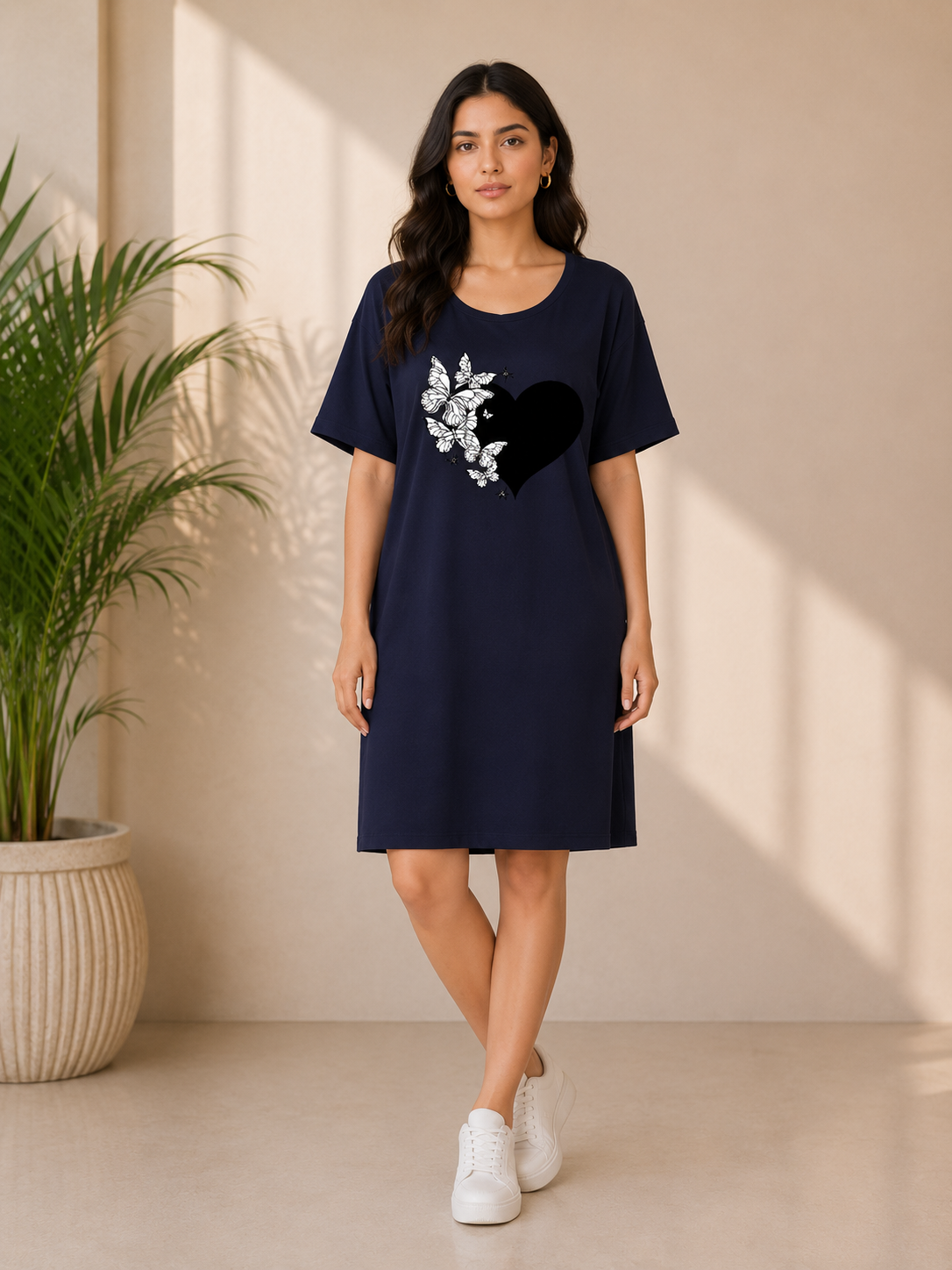 Navy Monarch Oversized T-Shirt