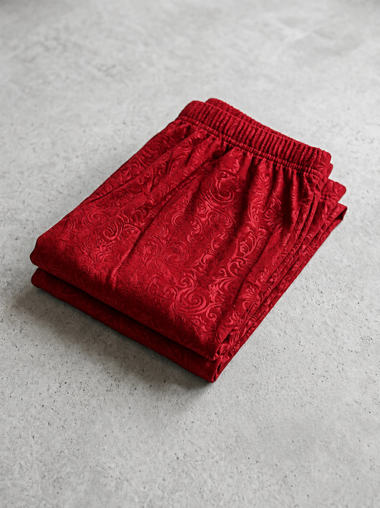Women’s printed Palazzo Pants – Red