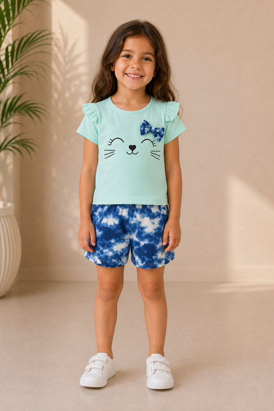 Playful Kitty Face Night Set