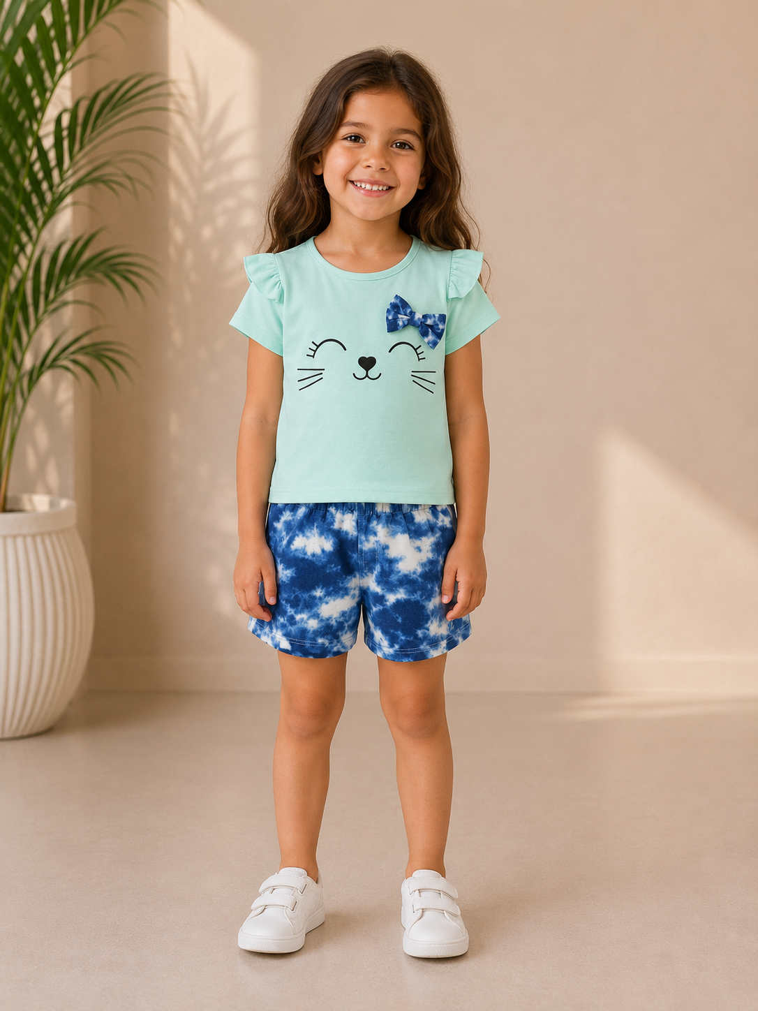 Playful Kitty Face Night Set