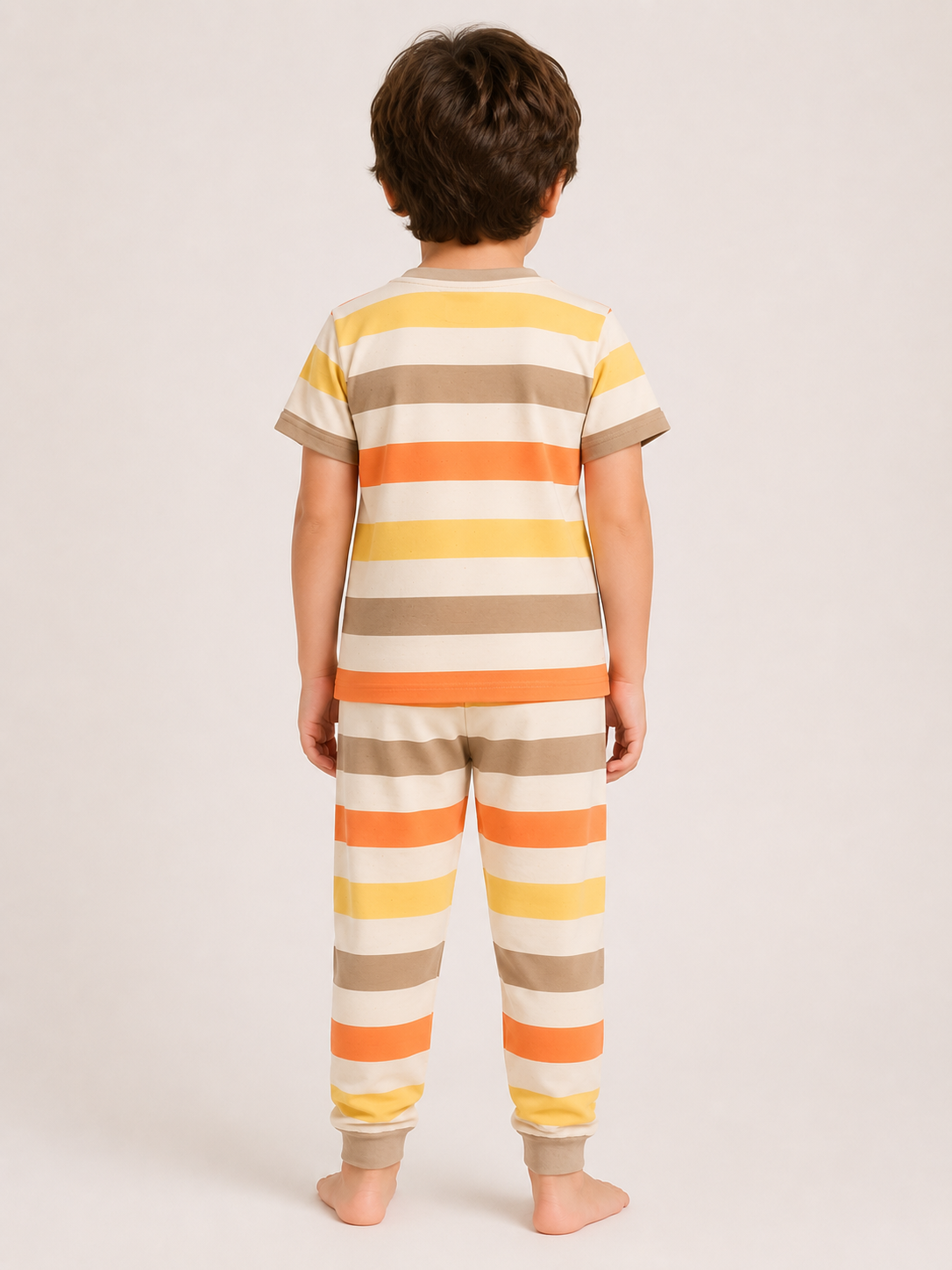 Sunset Stripe Bliss Night Suit Set