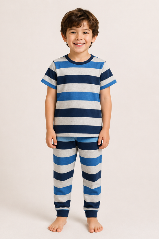 Blue Stripe Comfort Night Suit