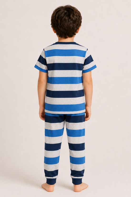 Blue Stripe Comfort Night Suit