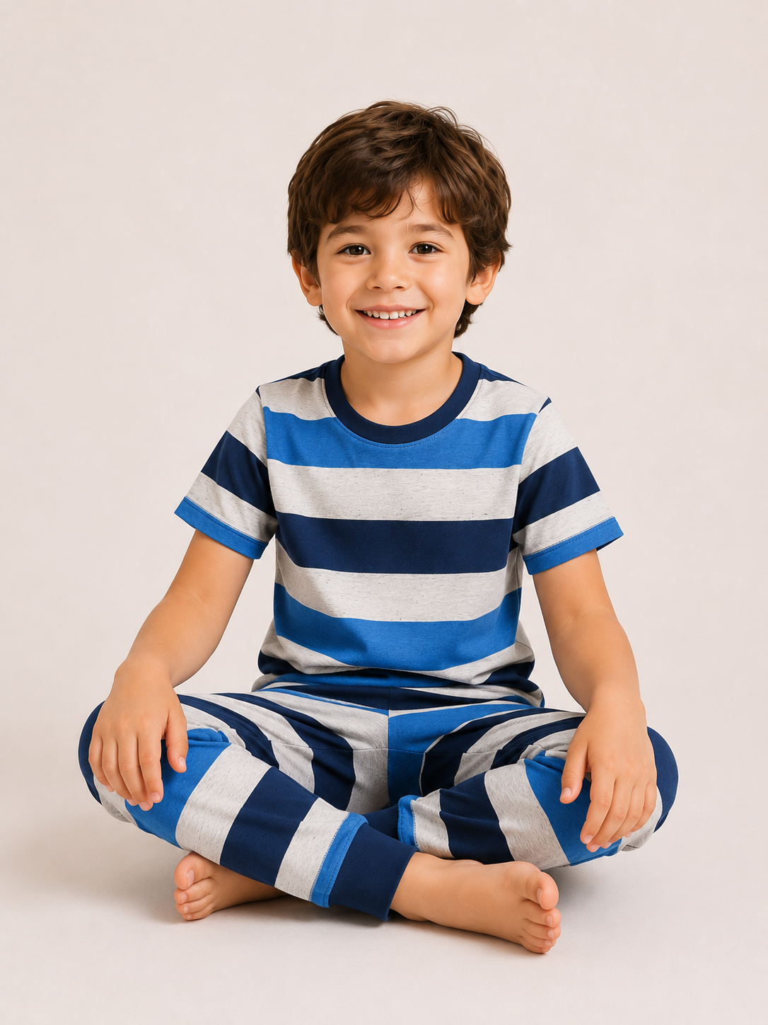 Blue Stripe Comfort Night Suit