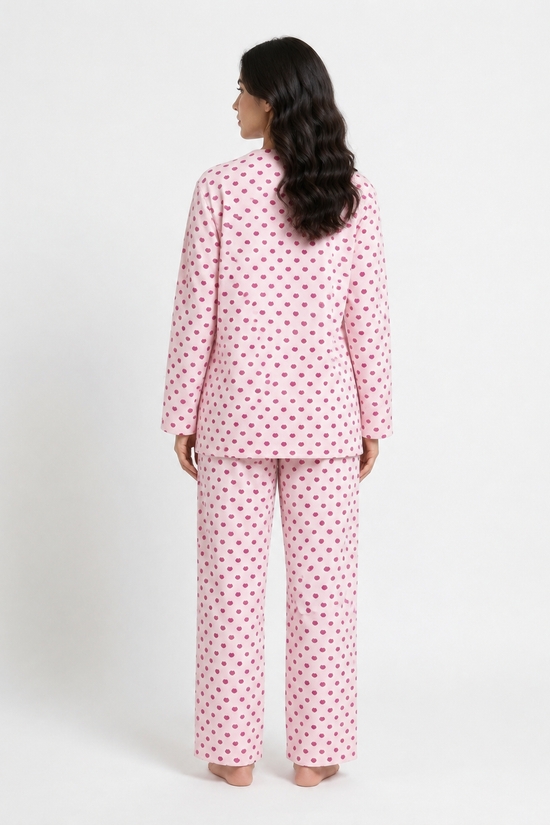 Soft Rose Popcorn Knit Nightsuit