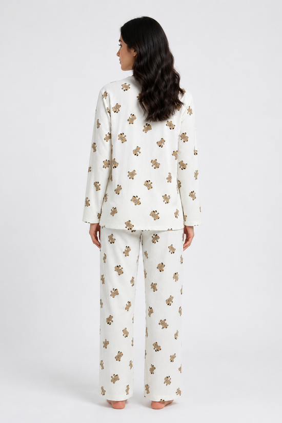 Honey Bear Textured Loungewear Set