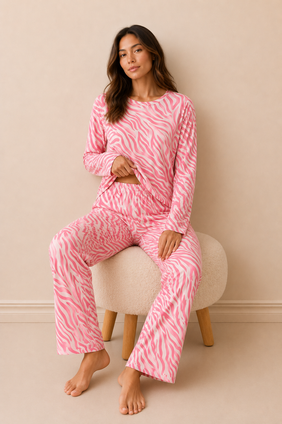 Blush Wild Luxe Lounge Set– Full Sleeves