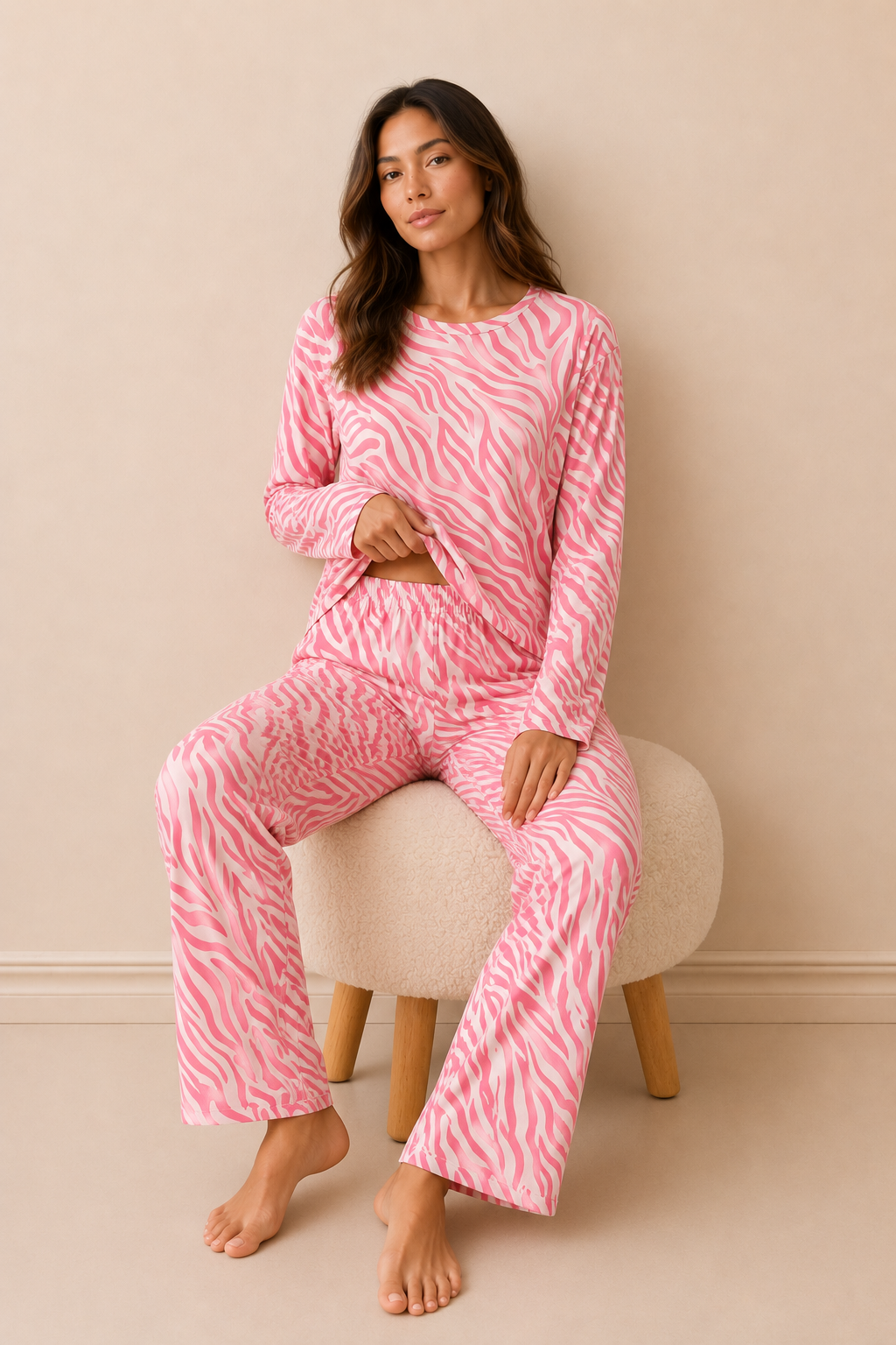 Blush Wild Luxe Lounge Set– Full Sleeves