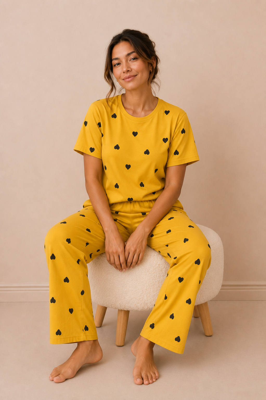 Sunny Hearts Comfort Pajama Set