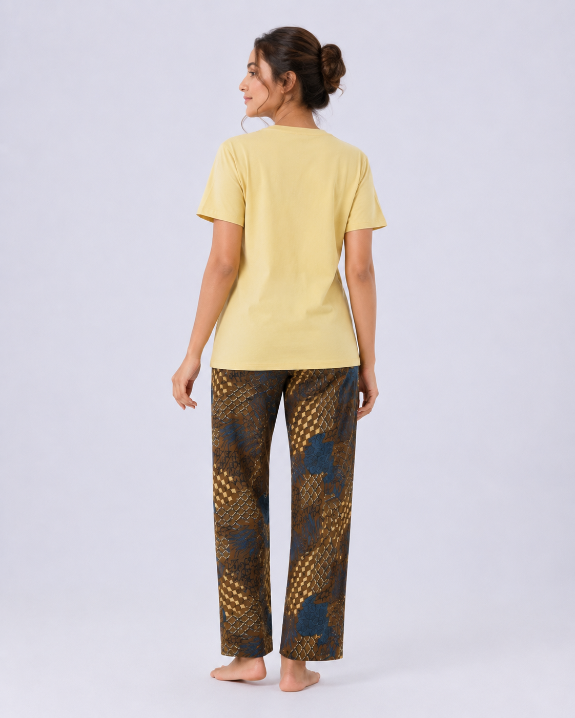 Life Is Beautiful Graphic Tee & Printed Lounge Pants Set