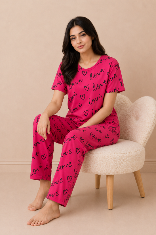 Crimson Love Sleepwear