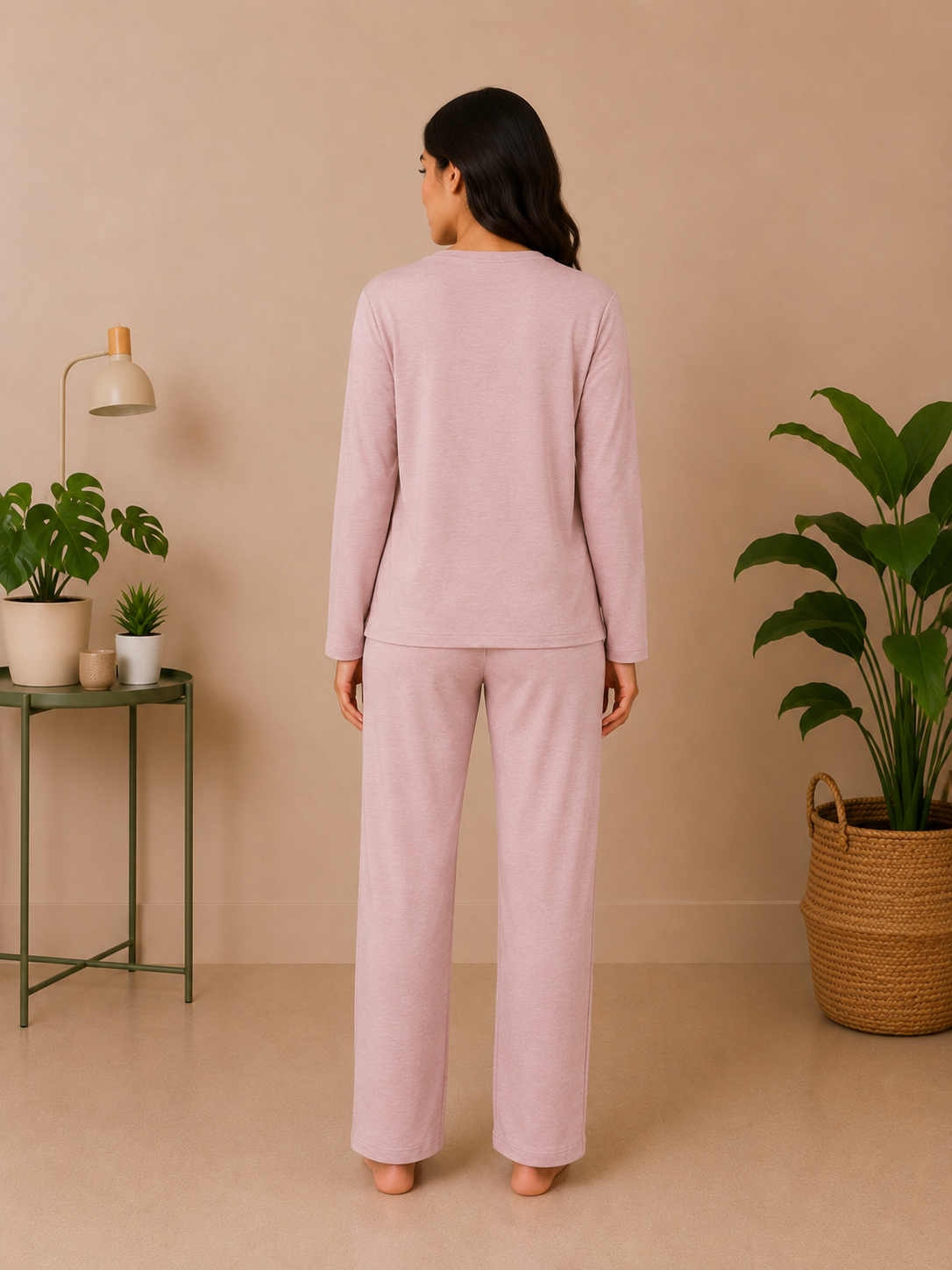 Solid Cozy Night Suit – Full Sleeves