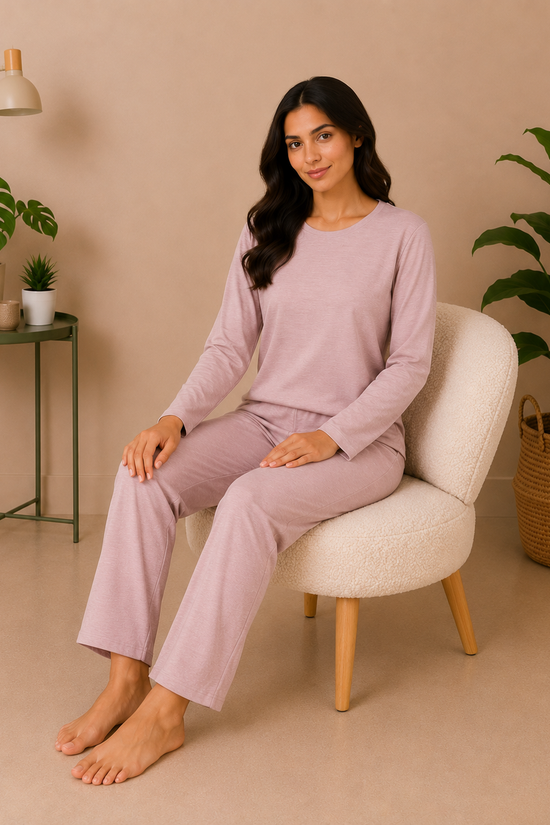 Solid Cozy Night Suit – Full Sleeves