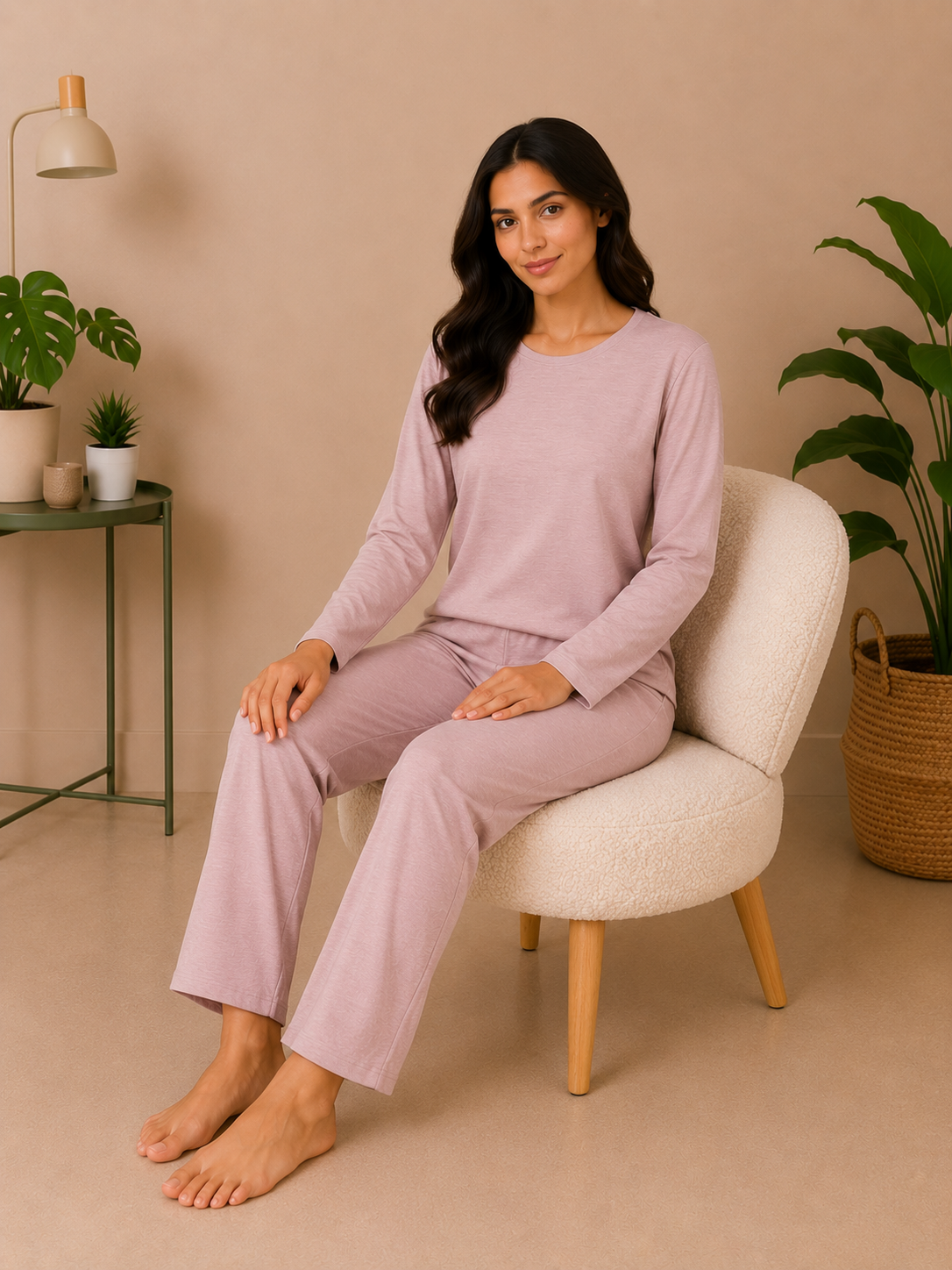 Solid Cozy Night Suit – Full Sleeves
