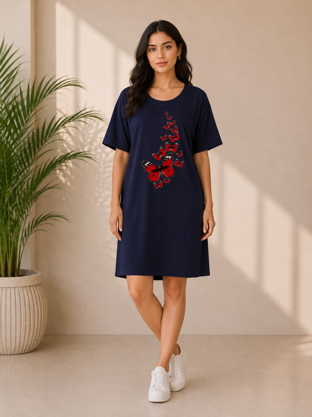 Navy Monarch Oversized T-Shirt