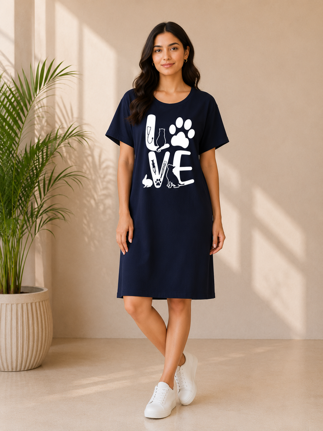 Navy Monarch Oversized T-Shirt