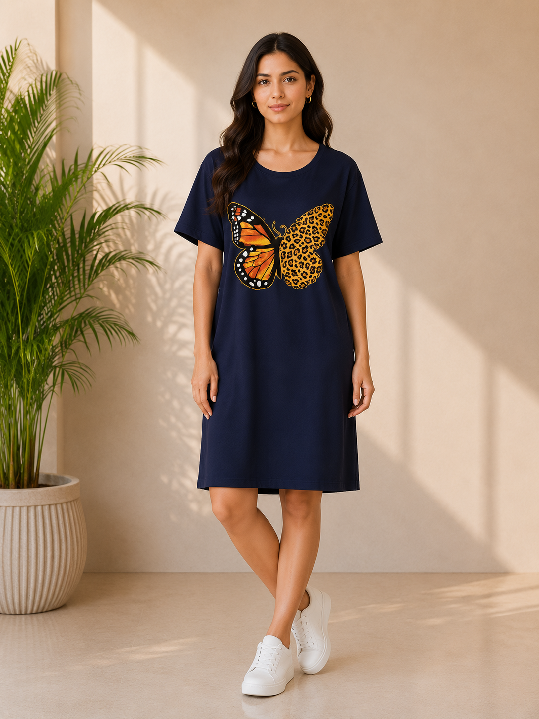 Navy Monarch Oversized T-Shirt