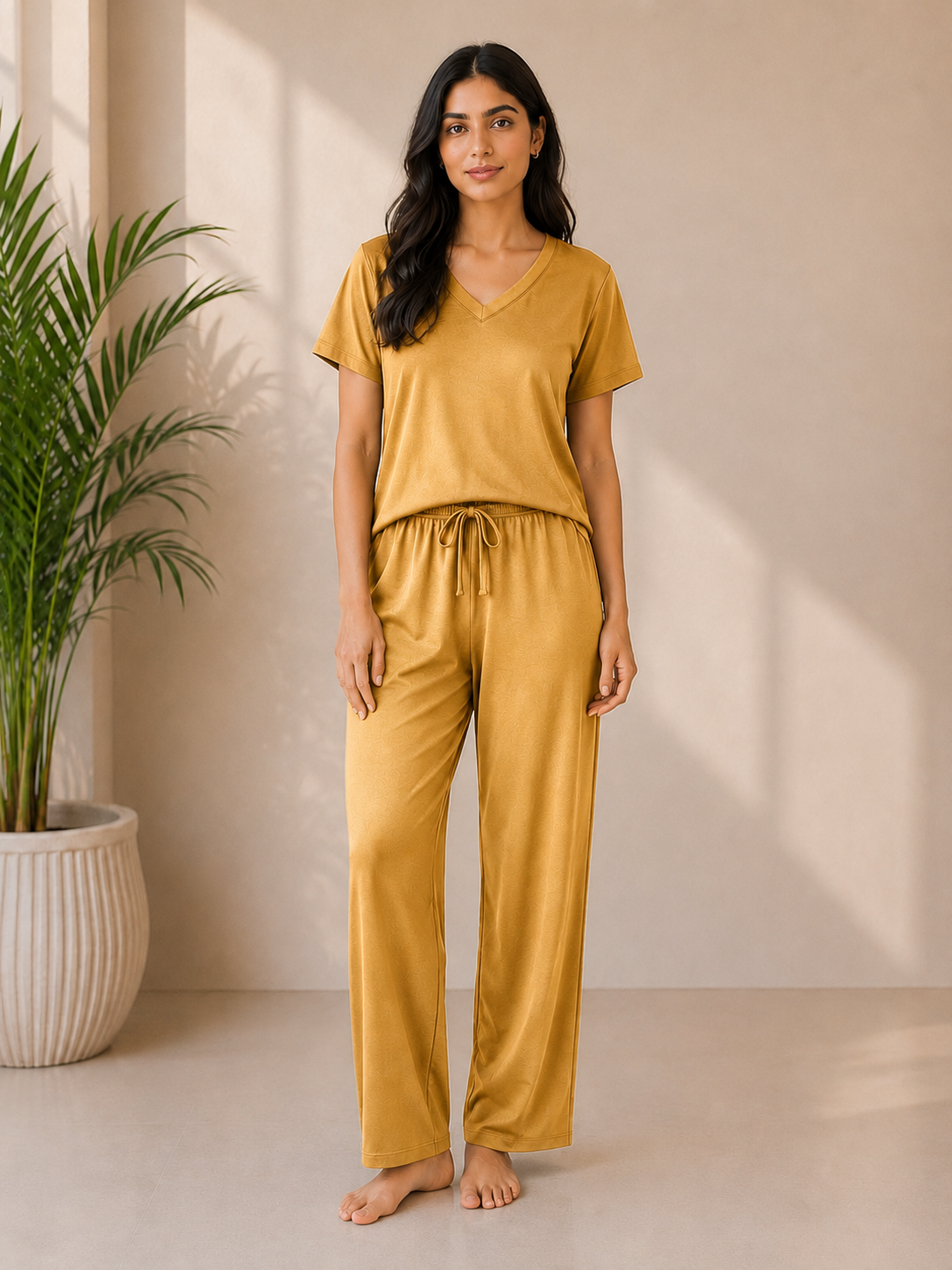 Signature Midnight V-Neck Lounge Set