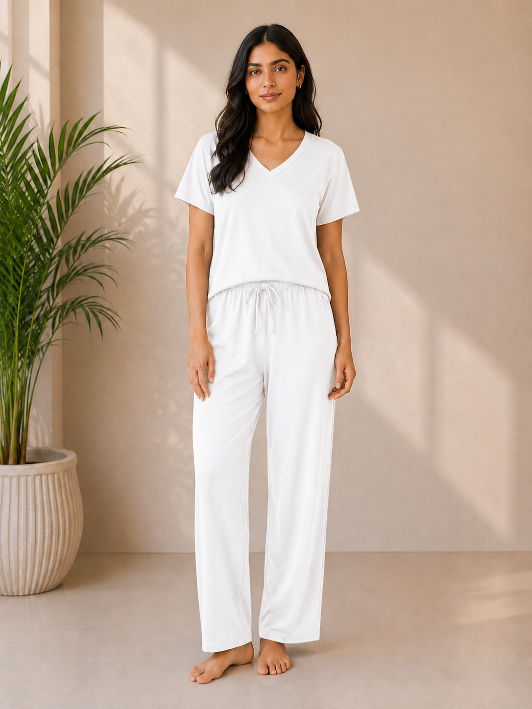 Signature Midnight V-Neck Lounge Set