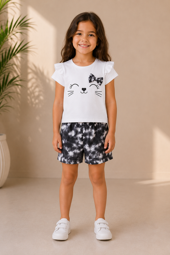 Playful Kitty Face Night Set