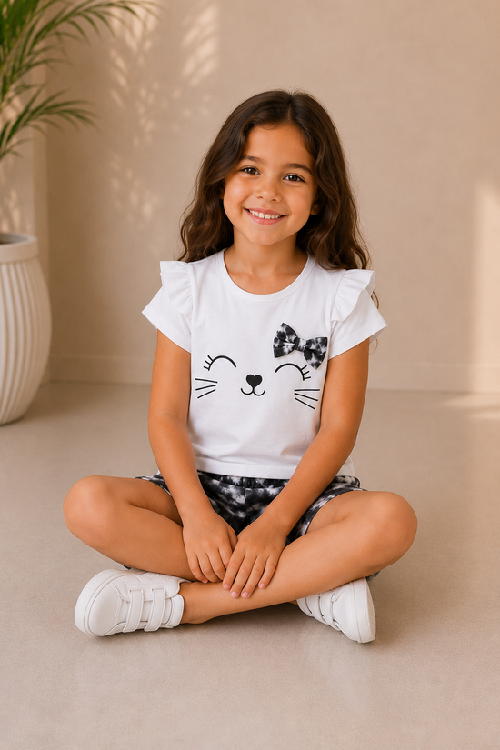 Playful Kitty Face Night Set