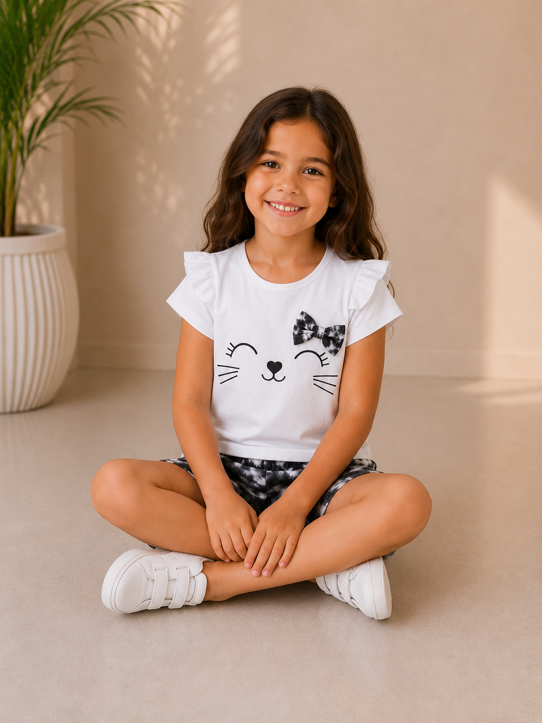Playful Kitty Face Night Set