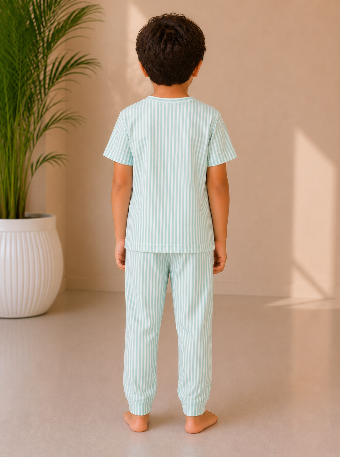 Aqua Breeze Stripe Night Set