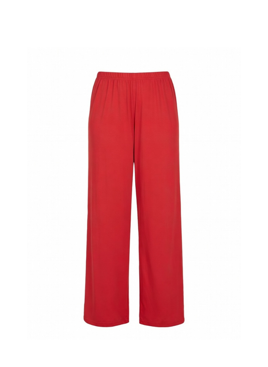 Women’s printed Red Palazzo Pants – Comfortable Wide-Leg Casual Wear