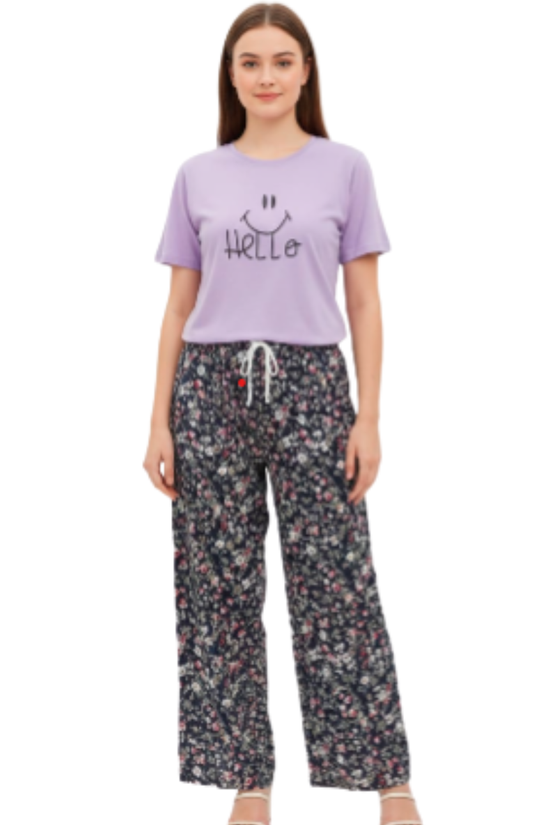 Women’s Relaxed Fit Plazzo Bottom – Soft Lounge