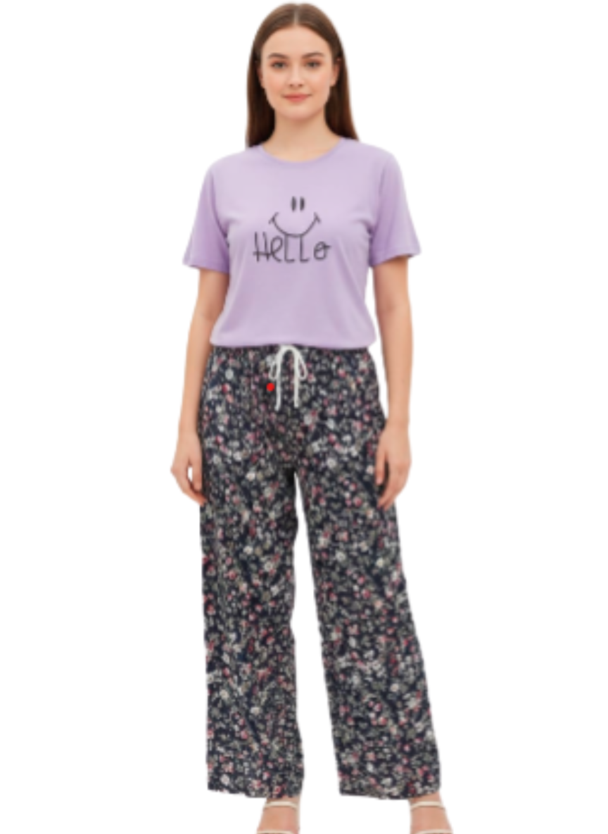 Women’s Relaxed Fit Plazzo Bottom – Soft Lounge