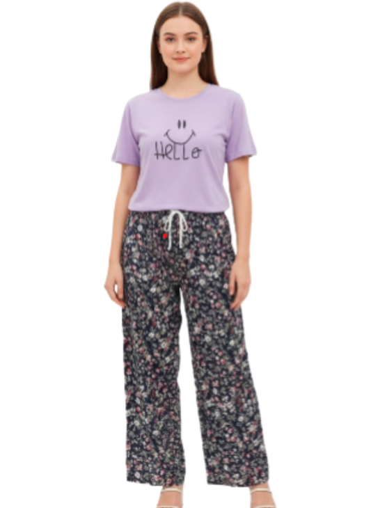 Women’s Relaxed Fit Plazzo Bottom – Soft Lounge