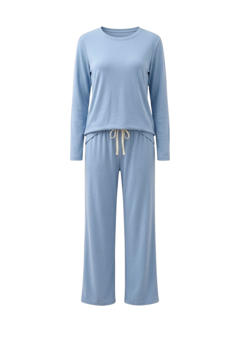 Blue Cozy Night Suit – Full Sleeves