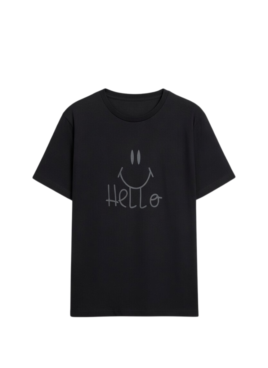 Hello Smile Graphic Cotton T-Shirt – Soft Everyday Wear