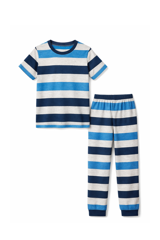 Blue Stripe Comfort Night Suit