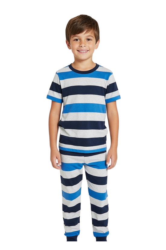 Blue Stripe Comfort Night Suit
