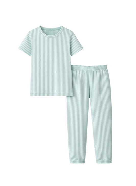 Aqua Breeze Stripe Night Set