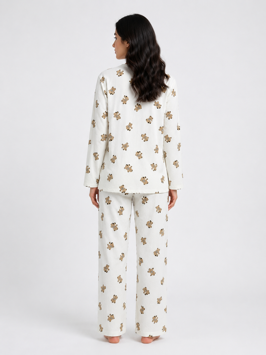 Honey Bear Textured Loungewear Set